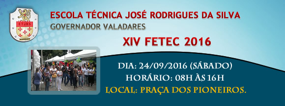 ETJRS ::. ESCOLA TÉCNICA JOSÉ RODRIGUES DA SILVA